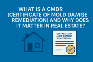 Read more about the article What Is a CMDR (Certificate of Mold Damage Remediation) and Why Does It Matter in Real Estate?
