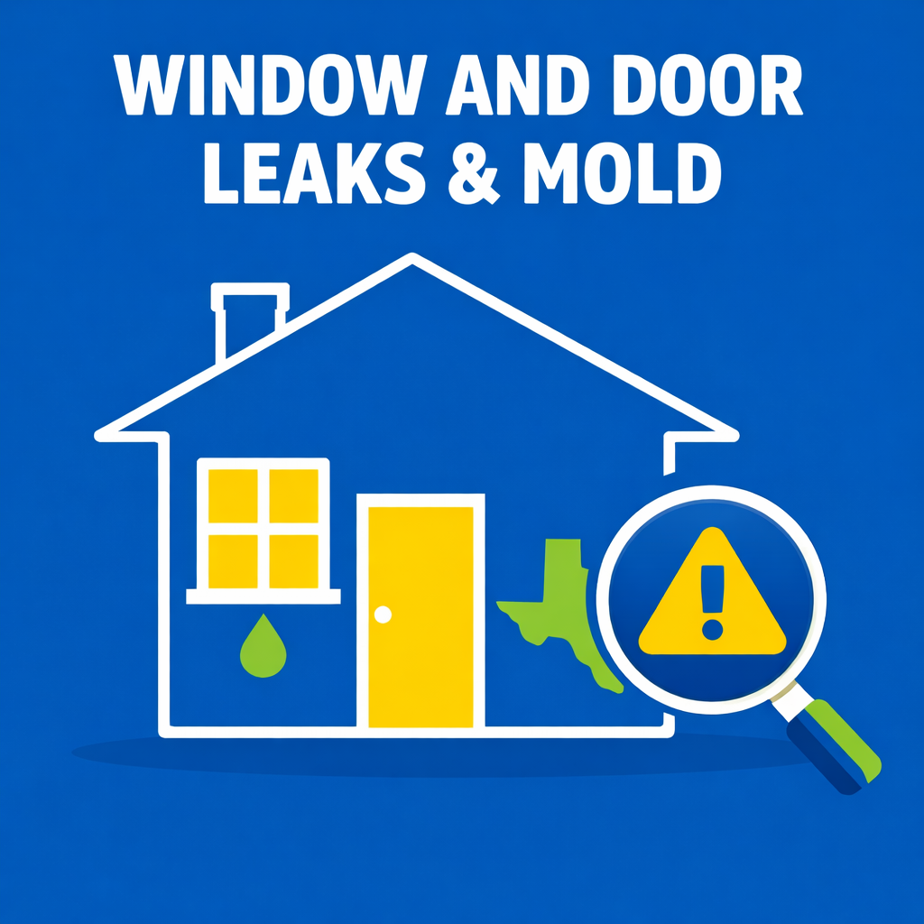 You are currently viewing Window and Door Leaks: A Common Hidden Mold Source in North Texas Homes