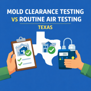 Read more about the article Why Mold Clearance Testing Is Different From Routine Air Quality Testing in Texas