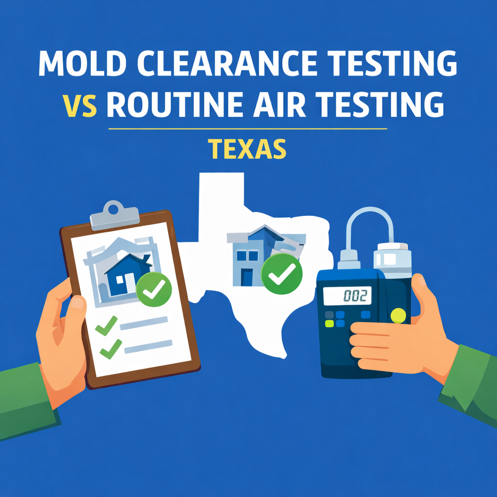 You are currently viewing Why Mold Clearance Testing Is Different From Routine Air Quality Testing in Texas