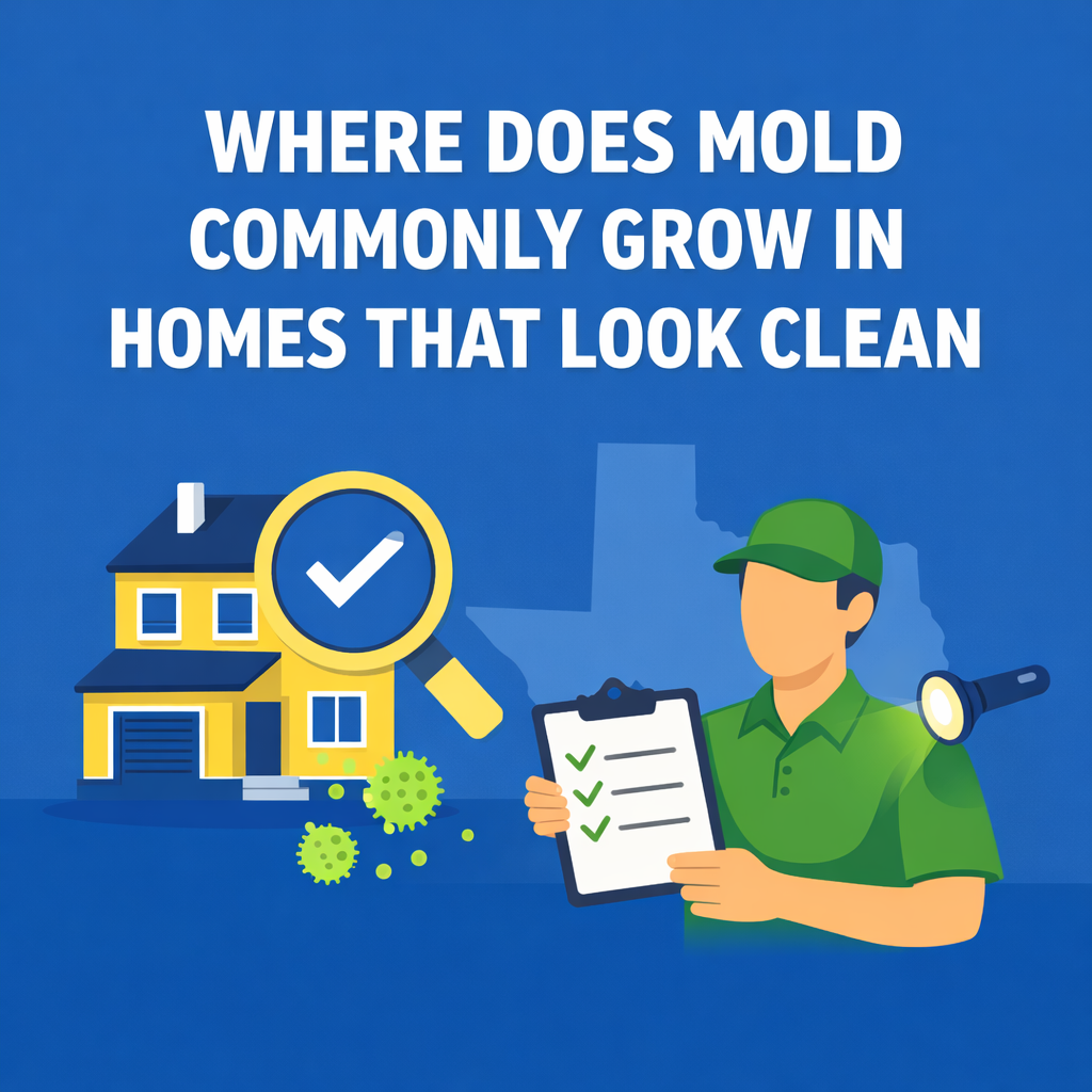 You are currently viewing Where Does Mold Commonly Grow in Homes That Look Clean?