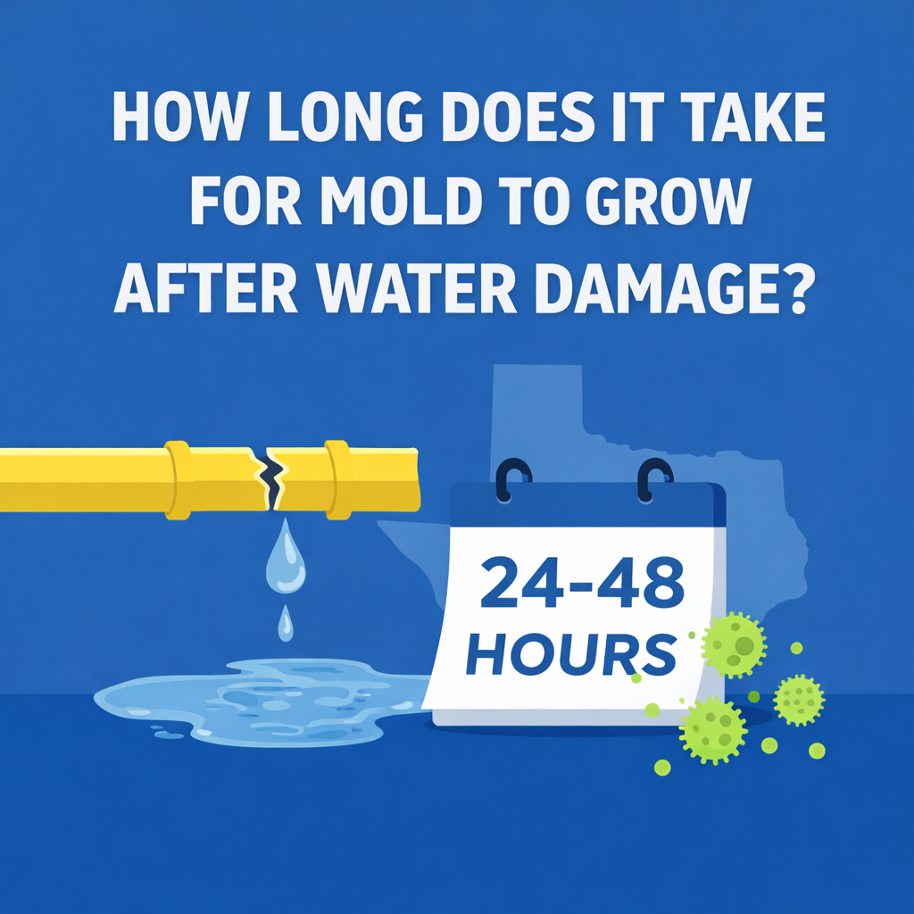 You are currently viewing How Long Does It Take for Mold to Grow After Water Damage?