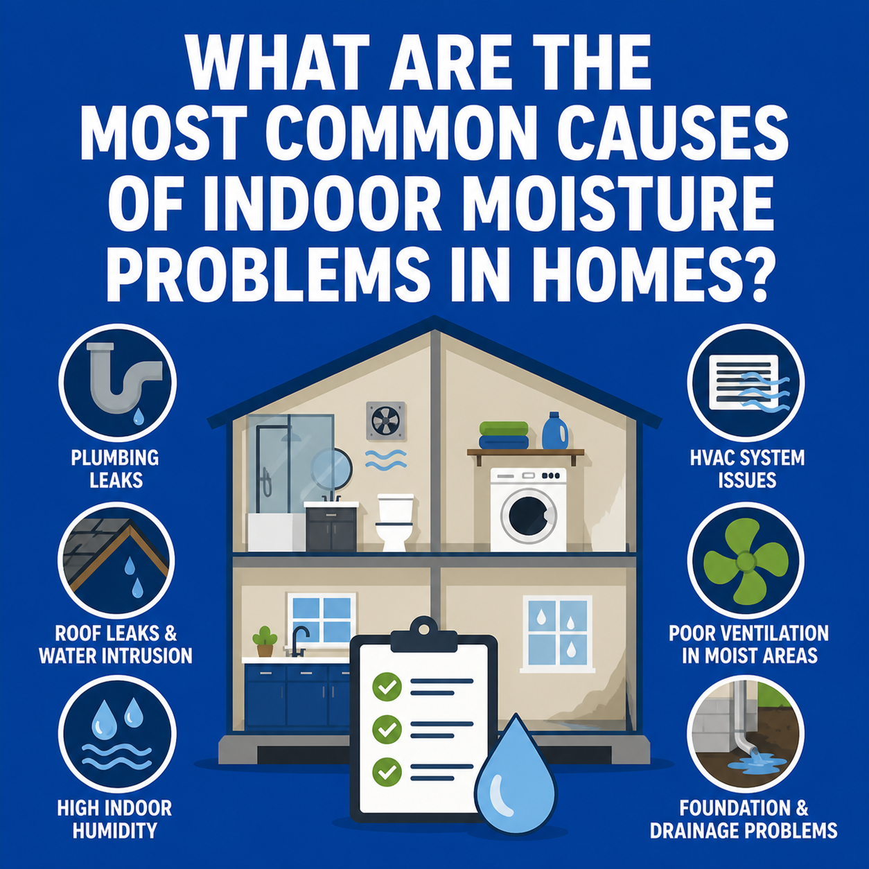You are currently viewing What Are the Most Common Causes of Indoor Moisture Problems in Homes?